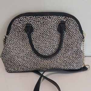 Betsey Johnson Black and White Satchel